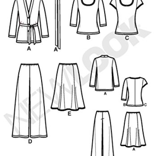 New Look Sewing Pattern 6735 Misses Separates, Size A 10-12-14-16...