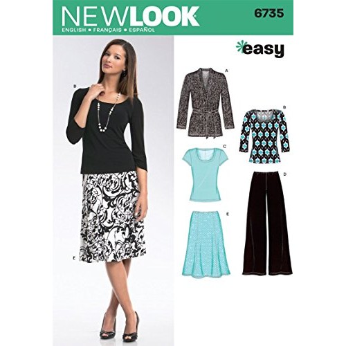 New Look Sewing Pattern 6735 Misses Separates, Size A 10-12-14-16...