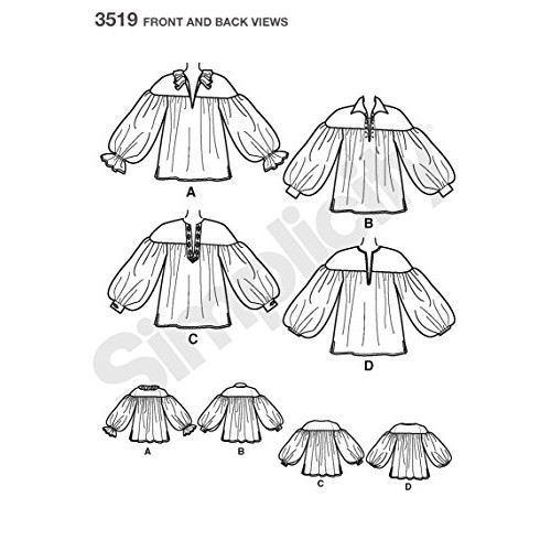 Simplicity 3519 Medieval Sewing Pattern for Men and Women by There...