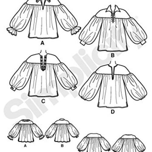 Simplicity 3519 Medieval Sewing Pattern for Men and Women by There...
