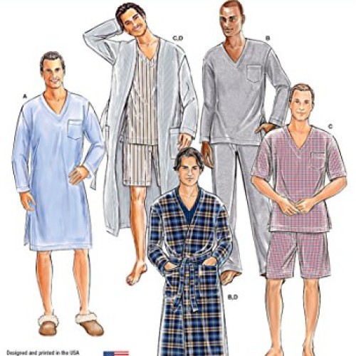 Simplicity Easy to Sew Classic Mens Robe and Pajama Sewing Patter...