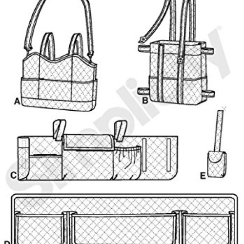Simplicity Handicap Accessories Adult Walker Bag with Pockets Sewi...