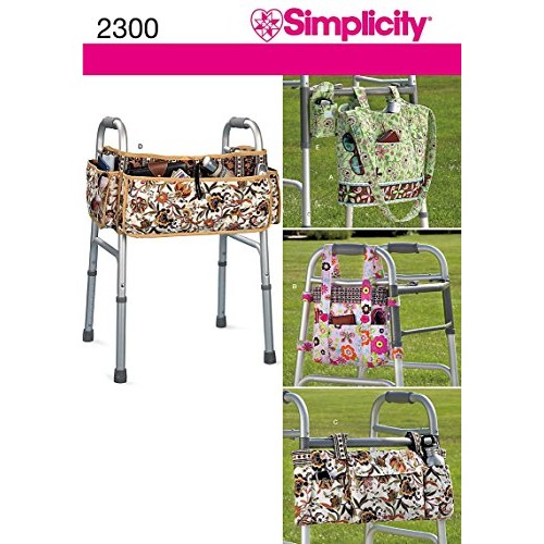 Simplicity Handicap Accessories Adult Walker Bag with Pockets Sewi...