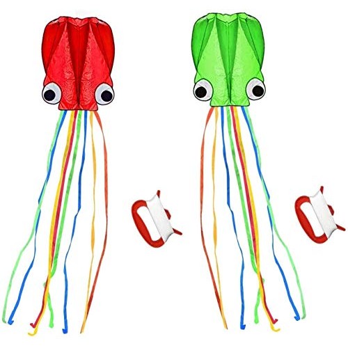 SINGARE Large Octopus Kites, Long Tail Beautiful Easy Flyer Kites ...