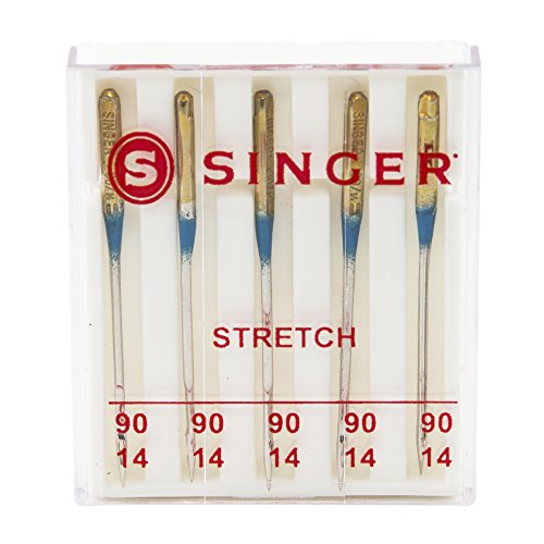 SINGER 04721 Size 90/14 Stretch Sewing Machine Needles, 5-Count
