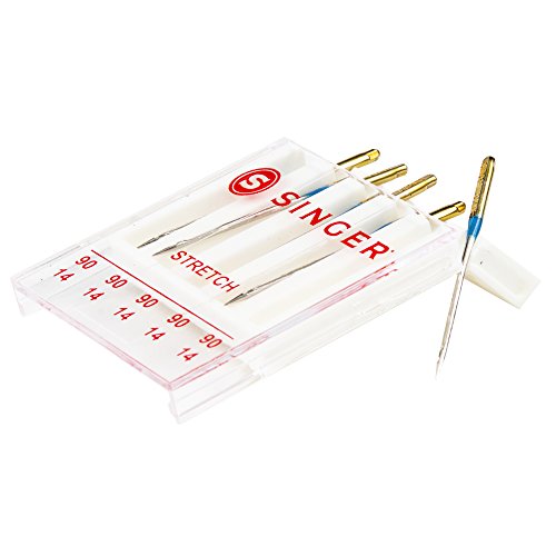 SINGER 04721 Size 90/14 Stretch Sewing Machine Needles, 5-Count