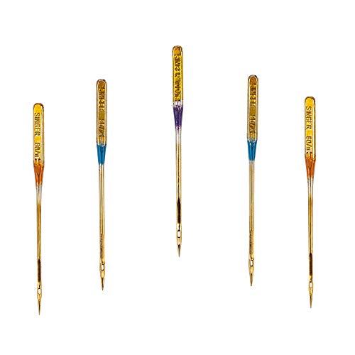 SINGER 04809 Titanium Universal Ball Point Machine Needles for Kni...