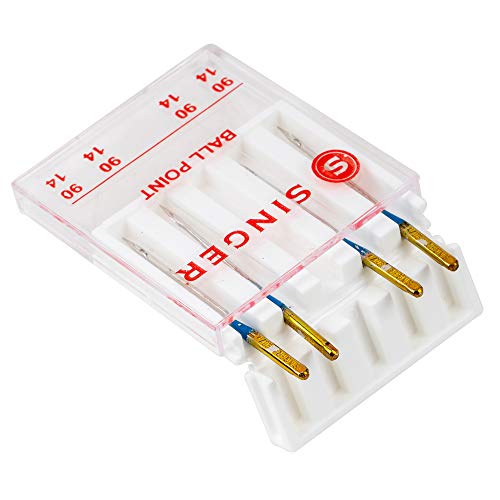 SINGER 4820 Universal Ball Point Machine Needles for Knit Fabric, ...
