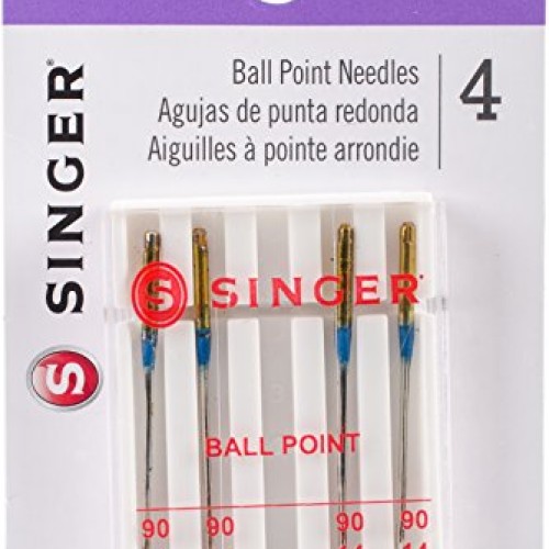SINGER 4820 Universal Ball Point Machine Needles for Knit Fabric, ...