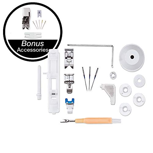 Singer Heavy Duty 4452 Sewing Machine With Accessories, 32 Built-...