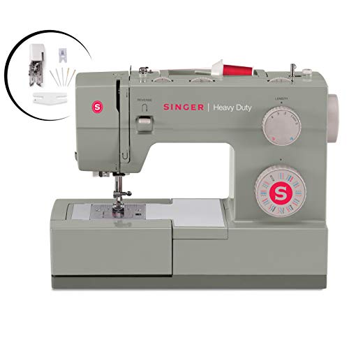 Singer Heavy Duty 4452 Sewing Machine With Accessories, 32 Built-...