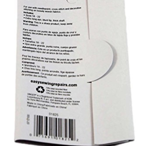 Singer Large Eye Hand Needles, Sizes 18-22, 3-Pack 36 Needles in ...