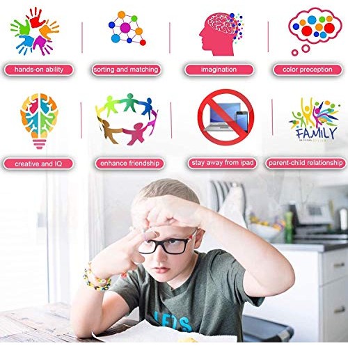 Colorful Rubber Bands for Bracelet Making Kit, Over 2000 Loom Band...
