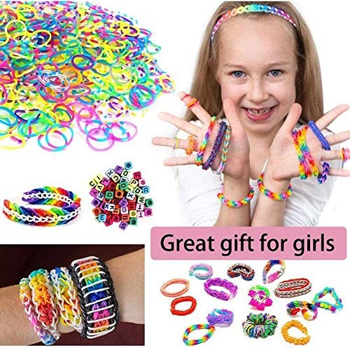Colorful Rubber Bands for Bracelet Making Kit, Over 2000 Loom Band...