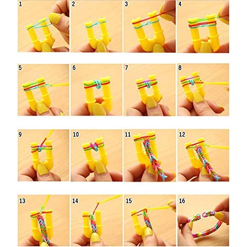 Colorful Rubber Bands for Bracelet Making Kit, Over 2000 Loom Band...