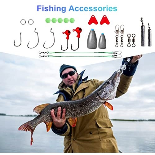 Sinrier Fishing Lures Kit for Freshwater Bait Tackle Kit for Fly F...