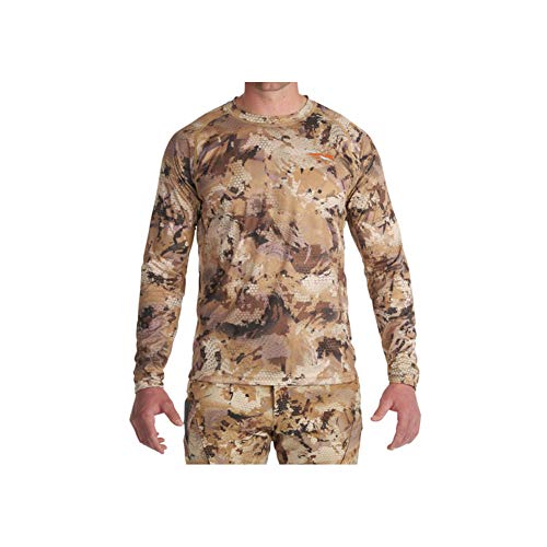 Sitka Mens Hunting Core Lightweight Crew Long Sleeve Shirt, Optif...