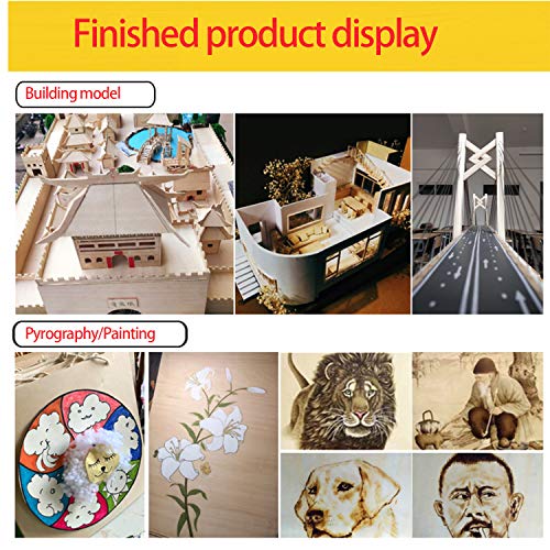 Balsa Wood Sheets, 15 Pack Natural Unfinished Wood DIY Wood Board ...