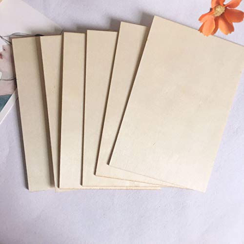 Balsa Wood Sheets, 15 Pack Natural Unfinished Wood DIY Wood Board ...