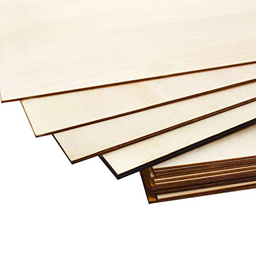 Balsa Wood Sheets, 15 Pack Natural Unfinished Wood DIY Wood Board ...