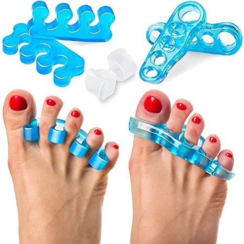 Sixora Premium Gel Toe Separators for Overlapping Toes, Toe Straig...