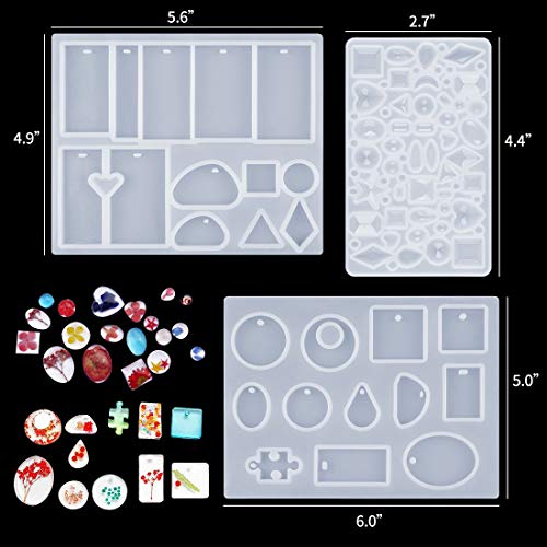 SJ 83 Pieces Resin Casting Molds and Tools Set with A Black Storag...
