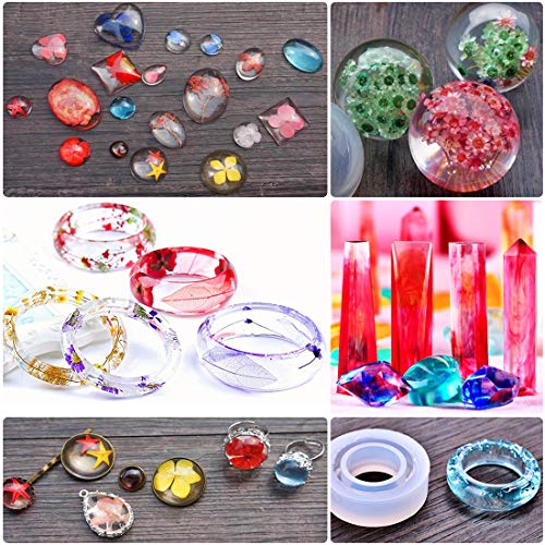 SJ 83 Pieces Resin Casting Molds and Tools Set with A Black Storag...