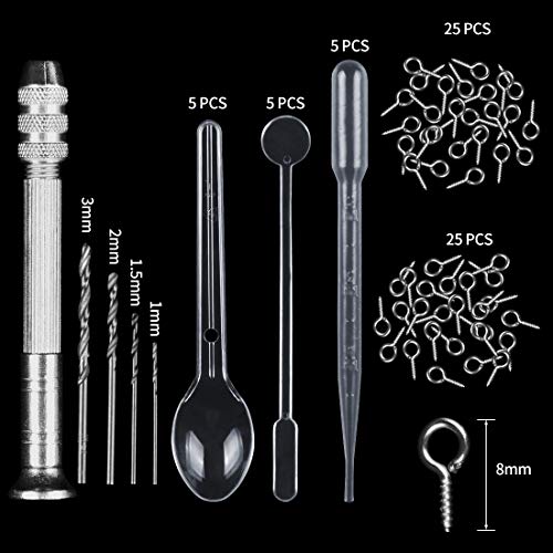 SJ 83 Pieces Resin Casting Molds and Tools Set with A Black Storag...