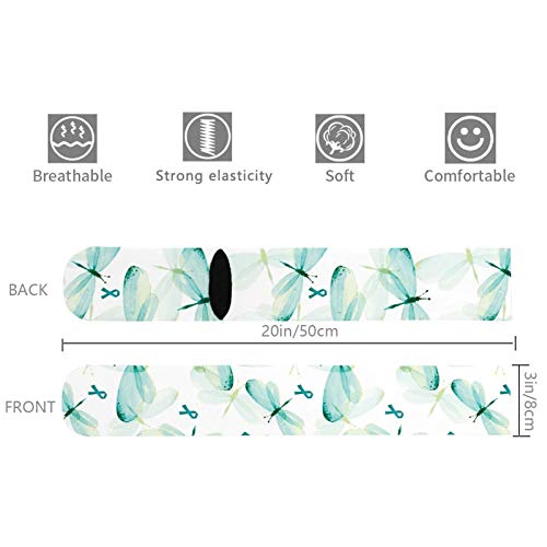 Ovarian Cancer Dragonflies and Ribbons Compression Socks for Women...