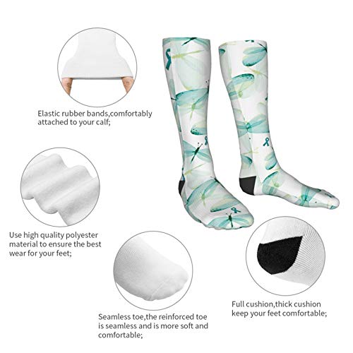 Ovarian Cancer Dragonflies and Ribbons Compression Socks for Women...