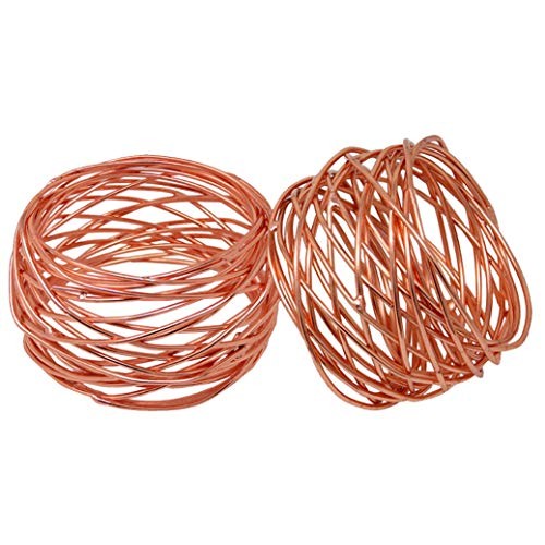 SKAVIJ Metal Mesh Napkin Rings Set for Dining Table Decoration Di...