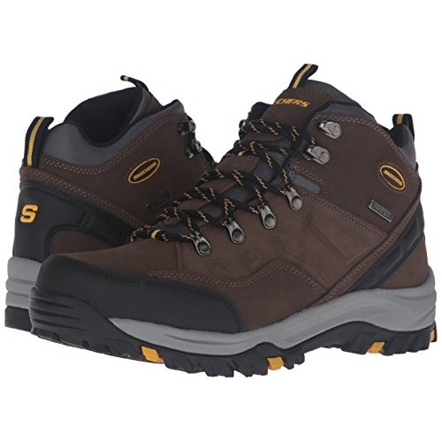 Skechers Men Relaxed Fit Relment - Pelmo Chukka Boot, Khaki Sue...