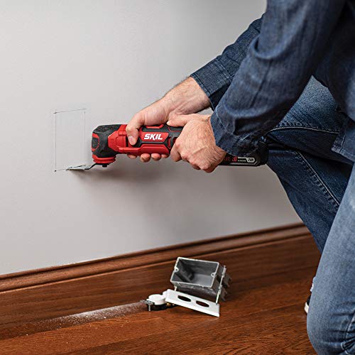 Skil 20V Oscillating Tool Kit with 32pcs Accessories, Includes 2.0...