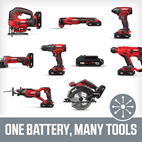 Skil 20V Oscillating Tool Kit with 32pcs Accessories, Includes 2.0...