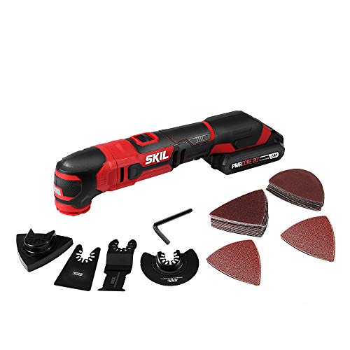 Skil 20V Oscillating Tool Kit with 32pcs Accessories, Includes 2.0...