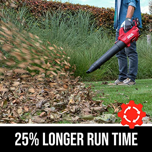 SKIL BL4714B-10 PWR CORE 20 Brushless 400 CFM Leaf Blower Kit, Inc...