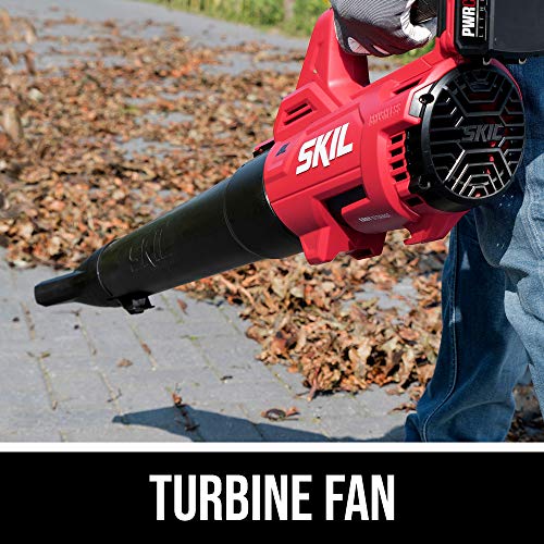 SKIL BL4714B-10 PWR CORE 20 Brushless 400 CFM Leaf Blower Kit, Inc...