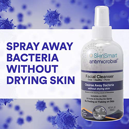 SkinSmart Facial Cleanser for Acne, Targets Bacteria for Active Te...