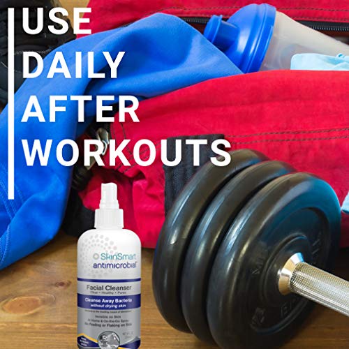 SkinSmart Facial Cleanser for Acne, Targets Bacteria for Active Te...