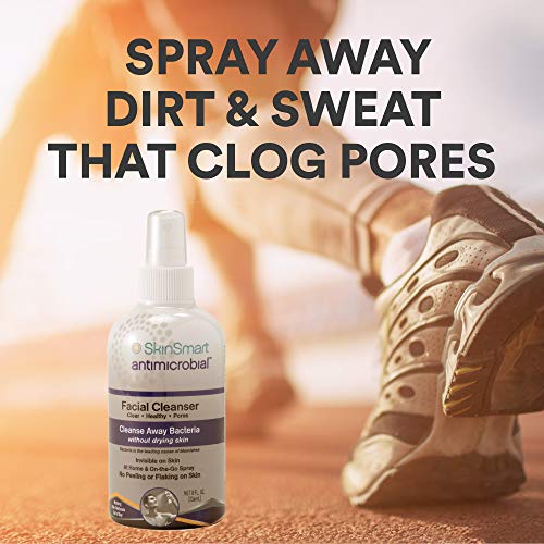 SkinSmart Facial Cleanser for Acne, Targets Bacteria for Active Te...