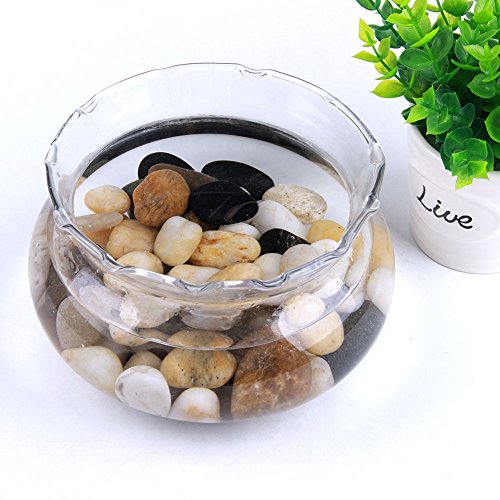 skullis 5 Pounds River Rocks, Pebbles, Garden Outdoor Decorative S...