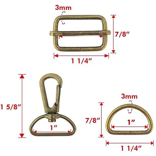 60Pcs Keychain Bulk with Key Chain Swivel Hook D Rings and Slide B...