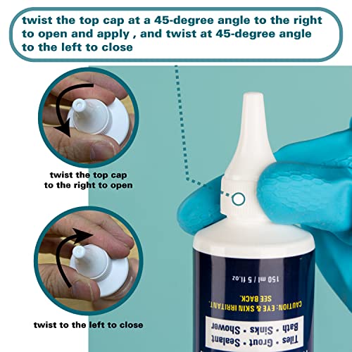 Skylarlife Grout Silicone Caulk Whitener Best for Home Sink, Kitch...