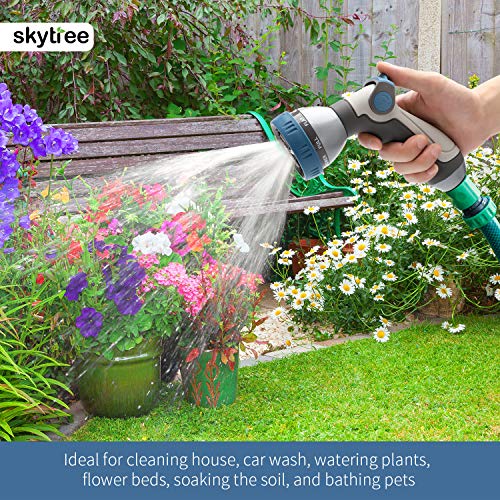 Skytree Hose Nozzle Garden, Metal Spray Nozzle High Pressure, 8 Pa...