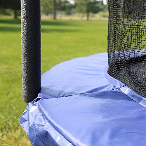 Skywalker Trampolines 8-Foot Jump N’ Dunk Trampoline with Safety E...