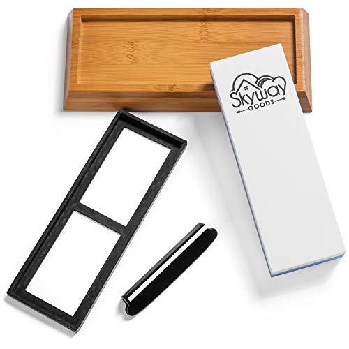 Skyway Goods Knife Sharpening Stone, 2 Side Sharpening Whetstone 1...