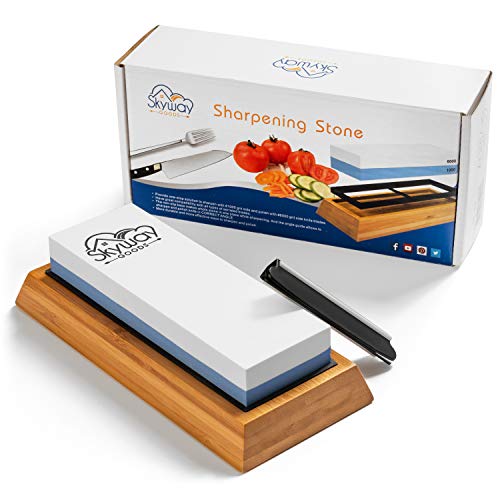 Skyway Goods Knife Sharpening Stone, 2 Side Sharpening Whetstone 1...