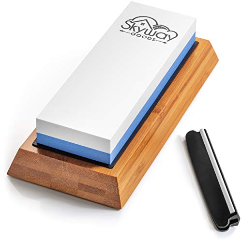 Skyway Goods Knife Sharpening Stone, 2 Side Sharpening Whetstone 1...