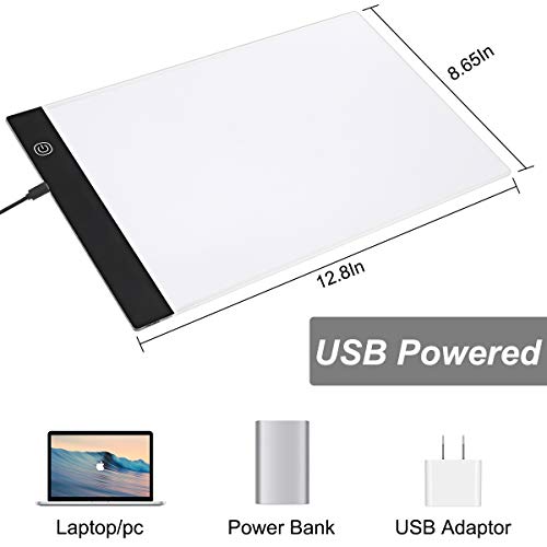 A4 Diamond Painting Led Light Pad Kits,Portable Led Tracing Light ...