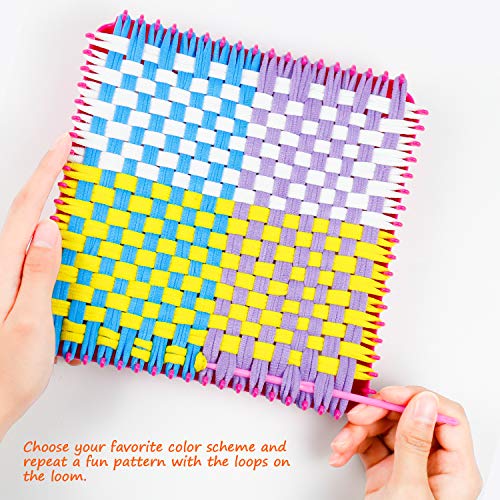 Potholders Weaving Loom Kit Arts and DIY Loops Weaving Crafts Kit ...